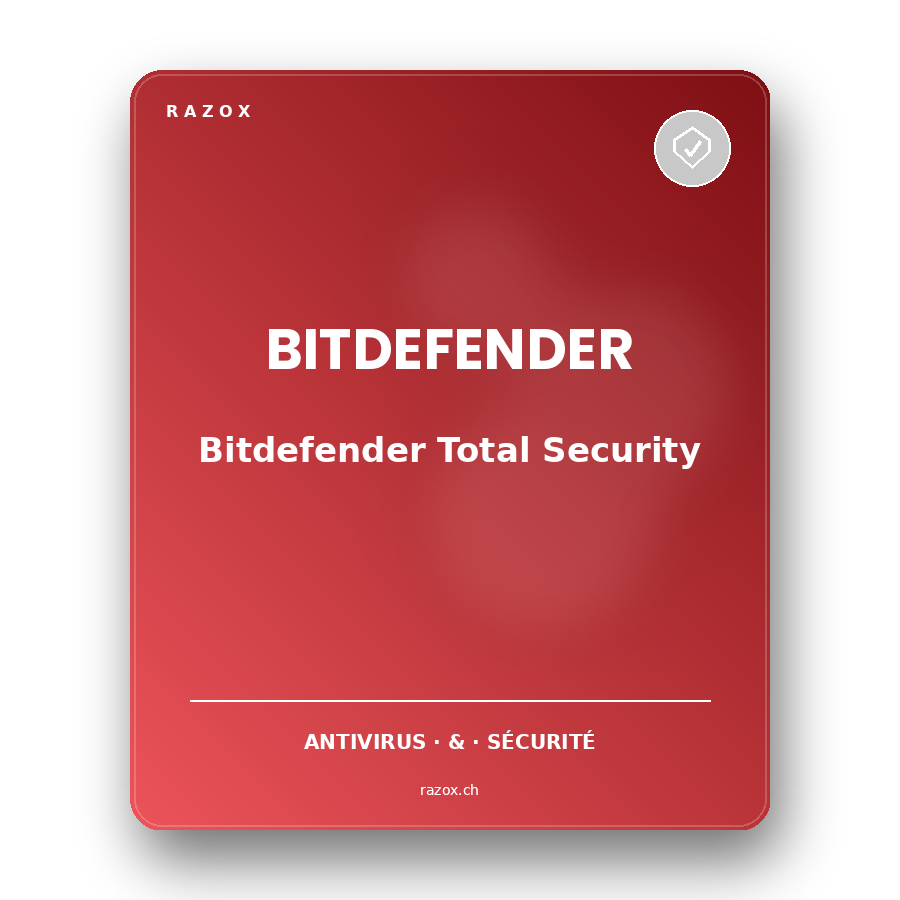 Bitdefender Total Security 3 appareils 1 an