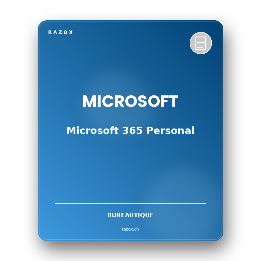 Microsoft 365 Personal 1 utilisateur 1 an