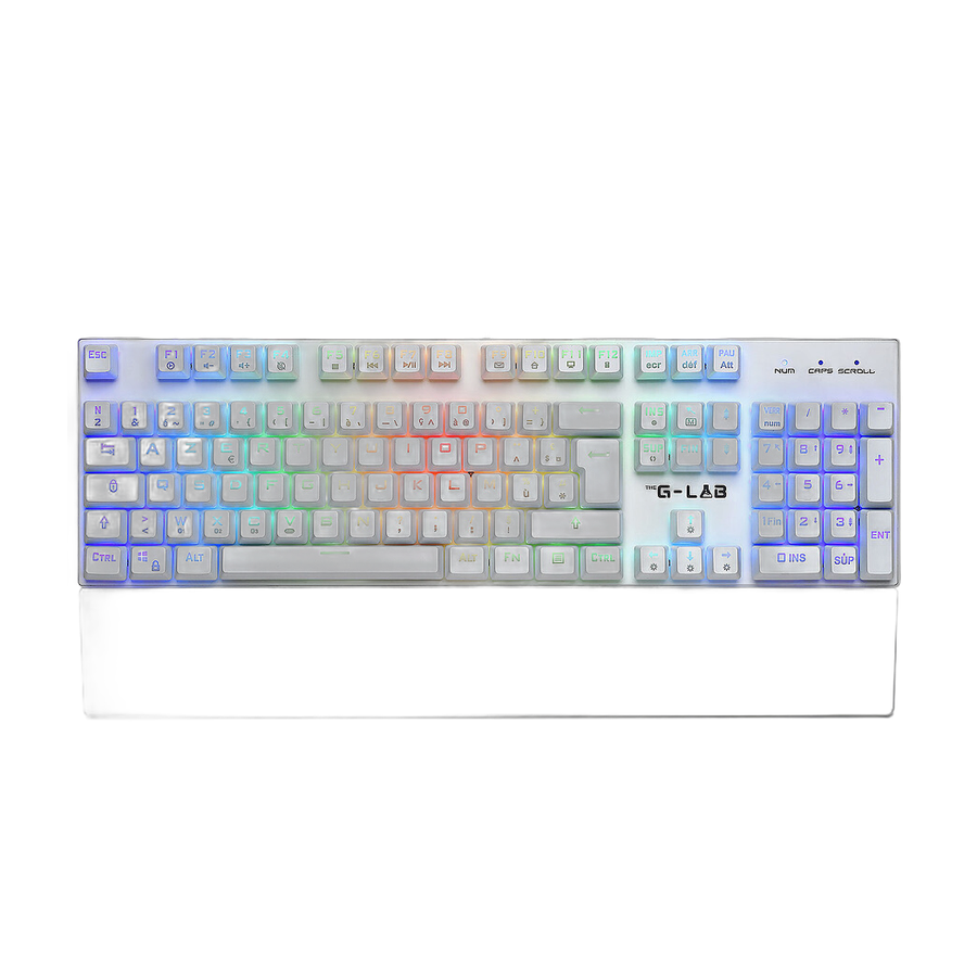 The G-Lab Keyz Rubidium - Outemu Red - Blanc