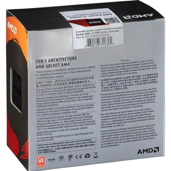 AMD Ryzen 9 5950X — vue angle