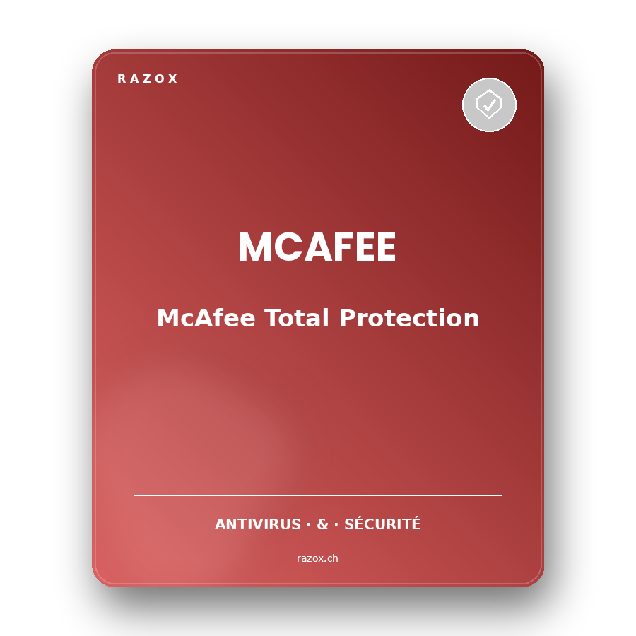 McAfee Total Protection 5 appareils 2 ans