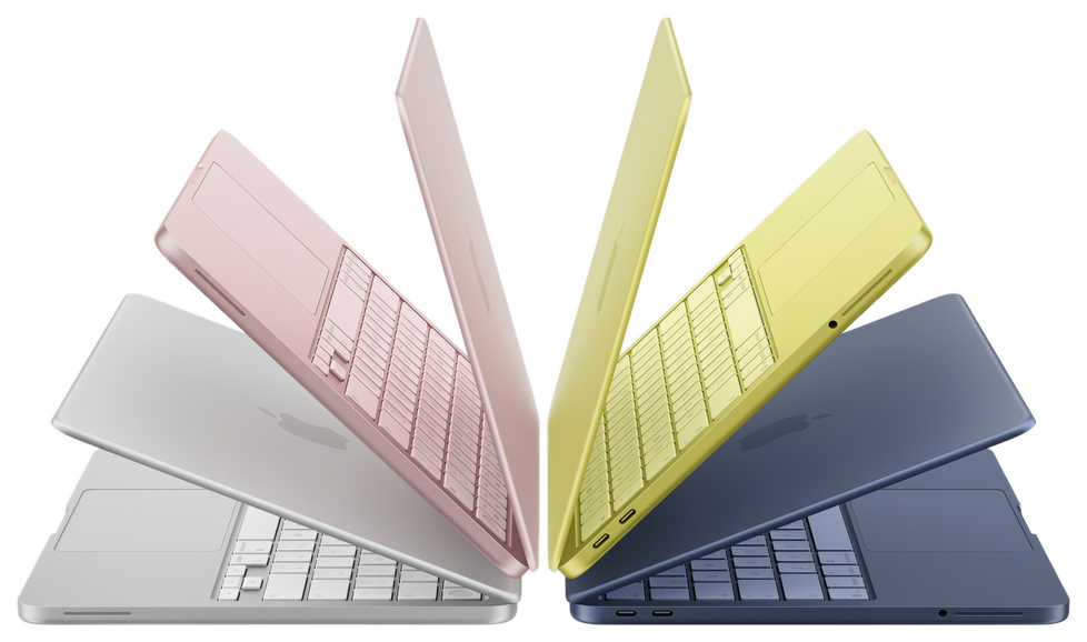 Apple MacBook Neo (2026) Touch ID — Jaune agrume · 8 Go / 512 Go (MHFE4FN/A) — vue 3/4