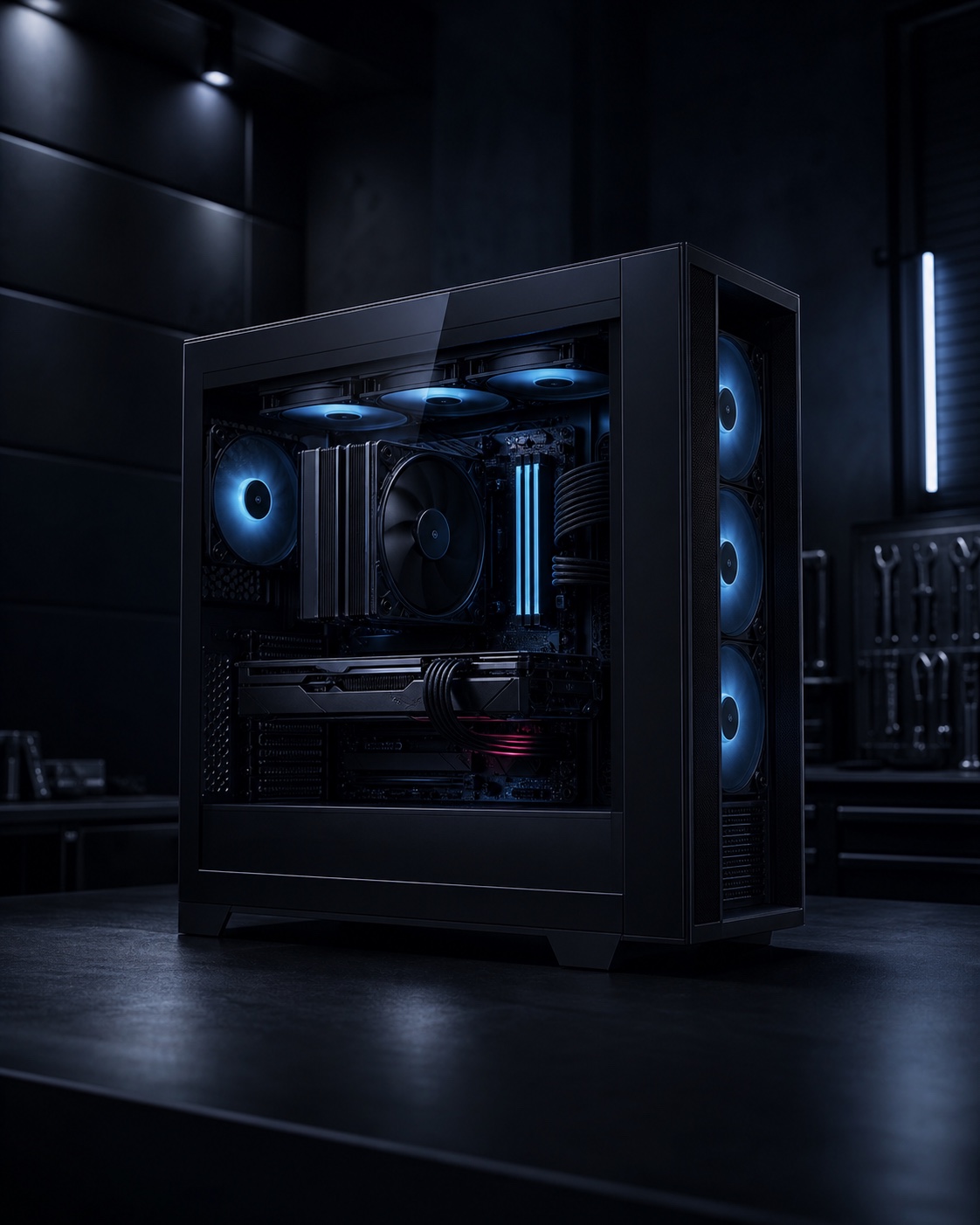 Tour gaming Razox « La Forge » assemblée à Genève