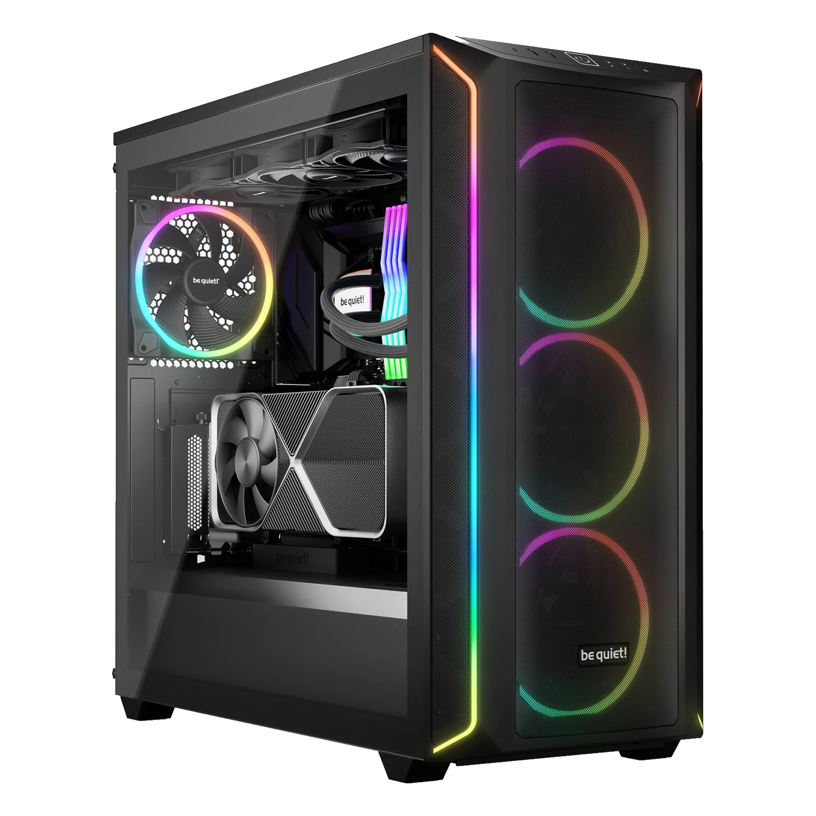 Boîtier be quiet! Shadow Base 800 FX noir avec ventilateurs ARGB et bandeau lumineux